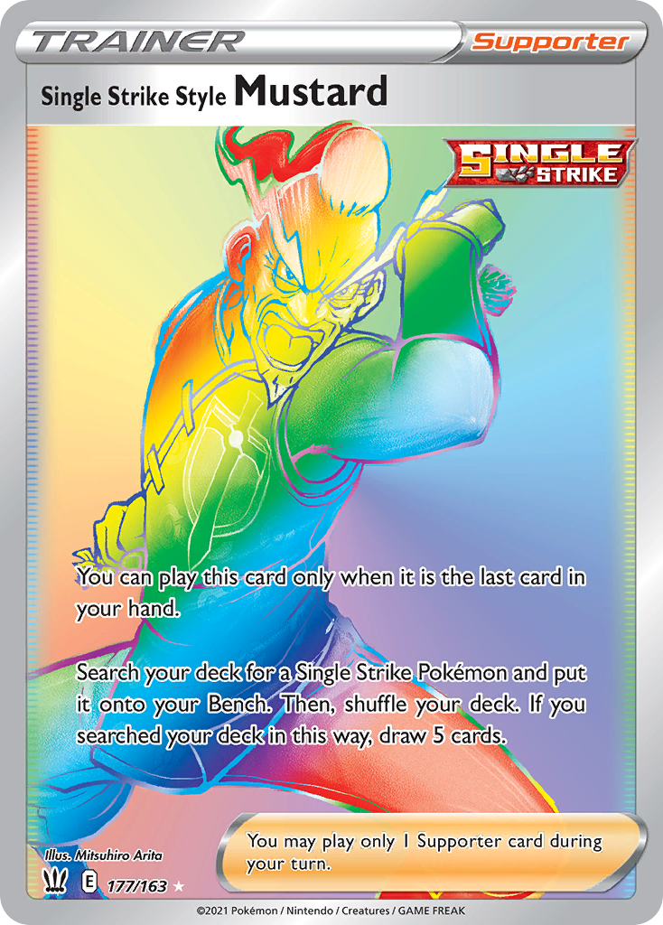 Pokemon Battle Styles Single Strike Style Mustard #177 Pokemon Battle Styles Single Strike Style Mustard #177