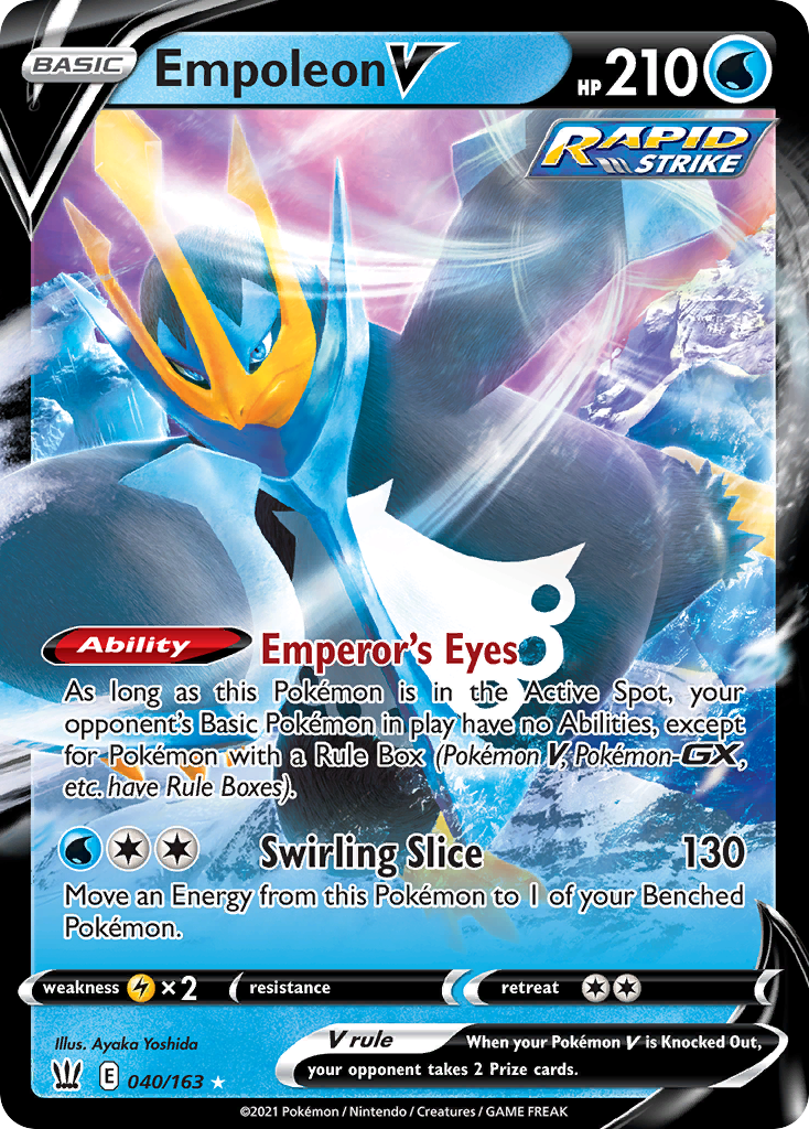 Empoleon V 40/163 - Battle Styles Holofoil - Game Nerdz