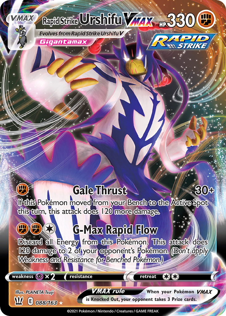 Rapid Strike Urshifu VMAX 88/163 - Battle Styles Holofoil - Game Nerdz