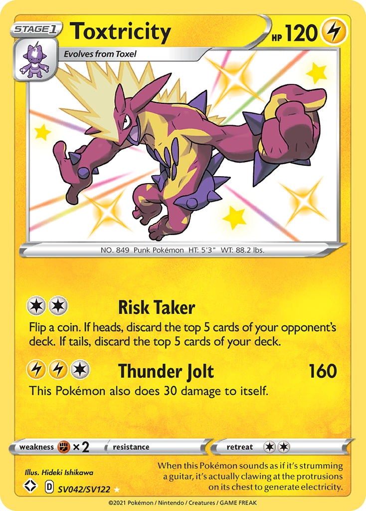 Toxtricity SV042/122 - Shiny Vault Holofoil - Game Nerdz