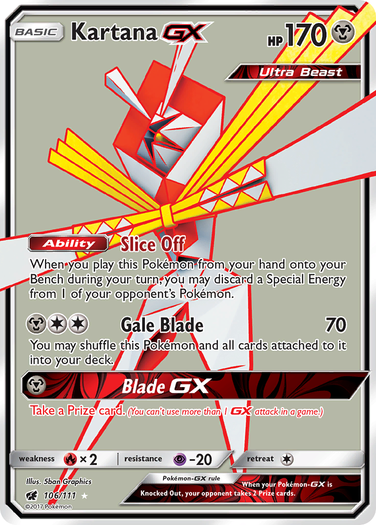 Kartana-GX 106/111 - Crimson Invasion Holofoil - Game Nerdz Kartana-GX 106/111 - Crimson Invasion Holofoil - Game Nerdz