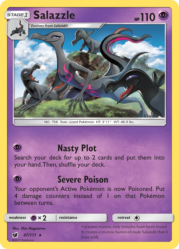 Salazzle 47/111 - Crimson Invasion Holofoil - Game Nerdz