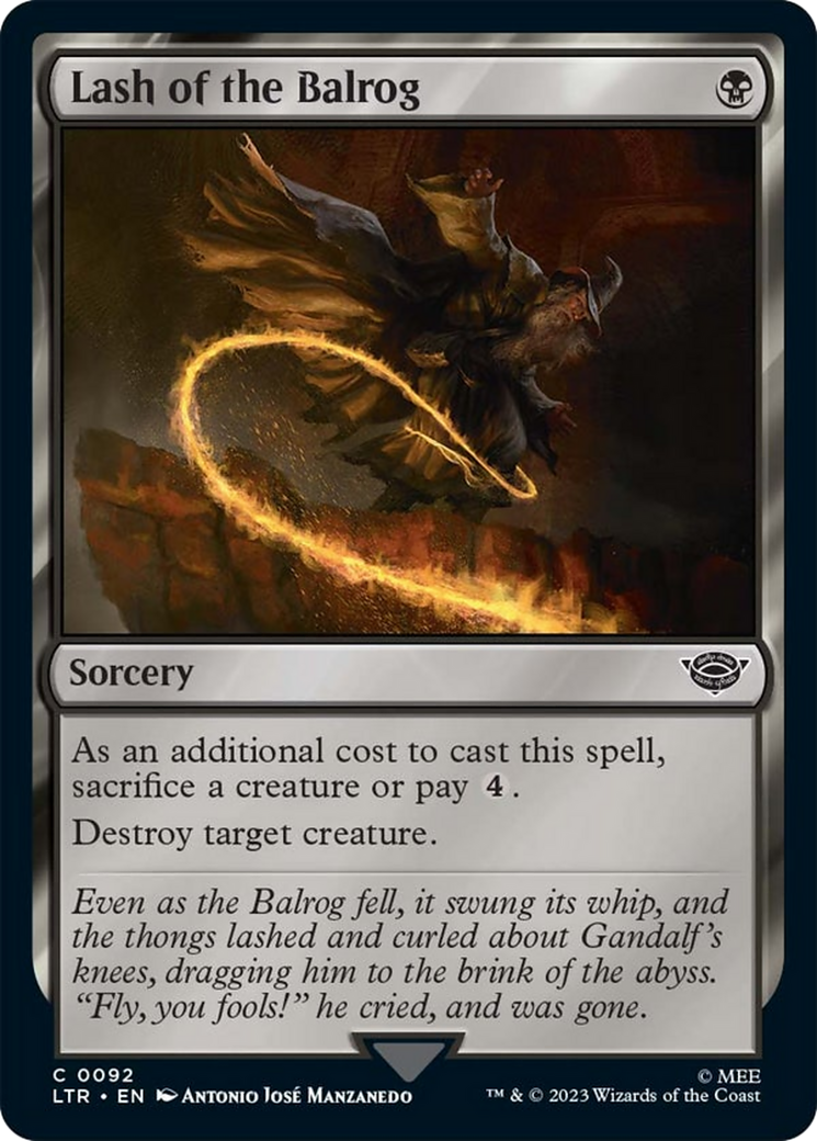 Lash of the Balrog (LTR-092) - The Lord of the Rings: Tales of Middle-earth  - Game Nerdz