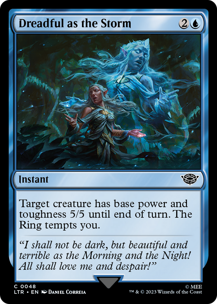 storm mtg cards Commander Deck EDH Deck Xyris, the Writhing 100 Magic Moonveil Games copy it for each spell cast before it this turn.) _# Dreadful as the Storm (LTR-048)