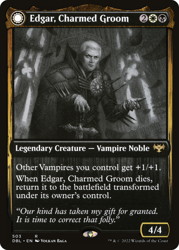 Edgar, Charmed Groom // Edgar Markov's Coffin (DBL-503) - Innistrad: Double  Feature: (Double Faced Transform) - Game Nerdz