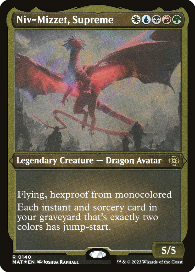 Niv-Mizzet, Supreme (MAT-140) - March of the Machine: The Aftermath Etched  Foil - Game Nerdz