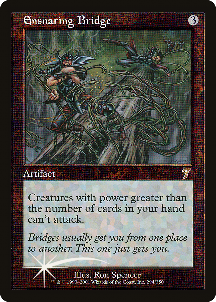 MTG 7版Foil 罠の橋 Ensnaring Bridge 7ED 英語 2 Ensnaring Bridge (7ED-294☆) - Seventh Edition Foil - Game Nerdz