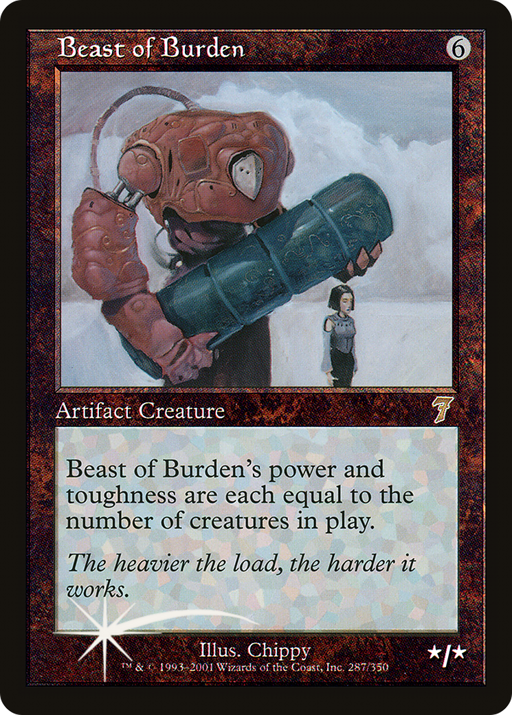【Foil】役畜/Beast of Burden[7ED] Beast of Burden (7ED-287☆) - Seventh Edition Foil - Game Nerdz