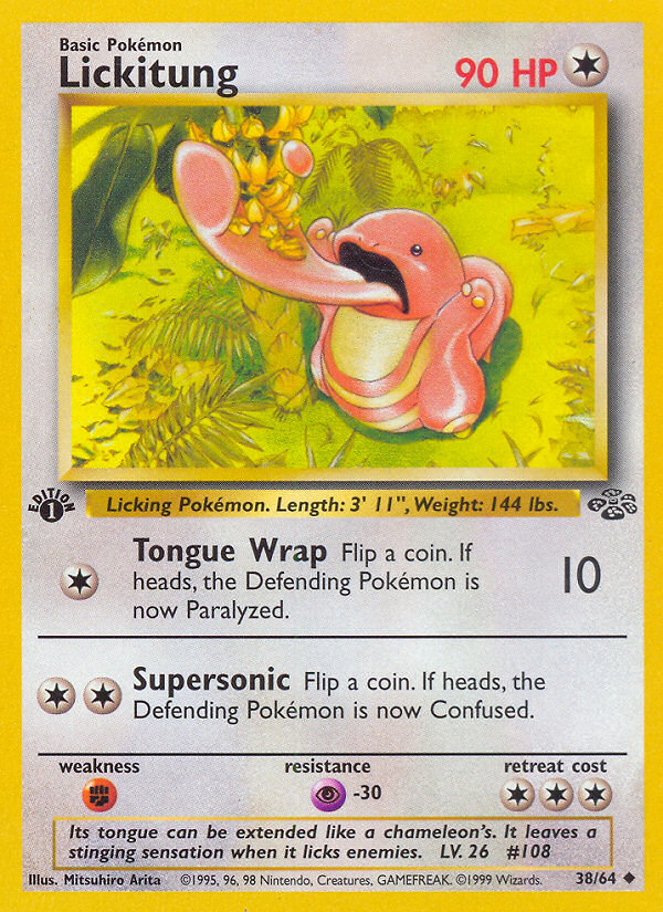 Lickitung 38/64 - Jungle 1st Edition - Game Nerdz