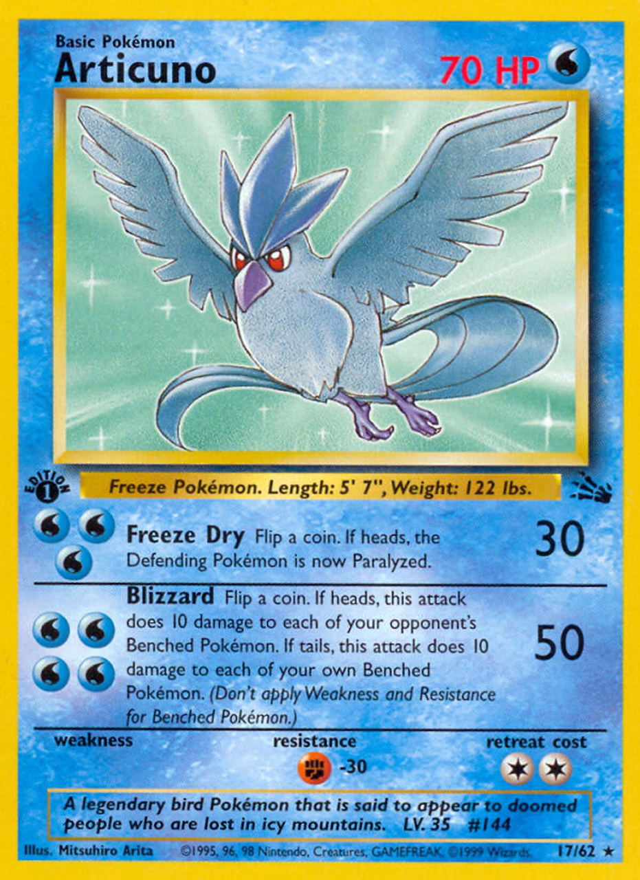 Articuno (27/99), Busca de Cards