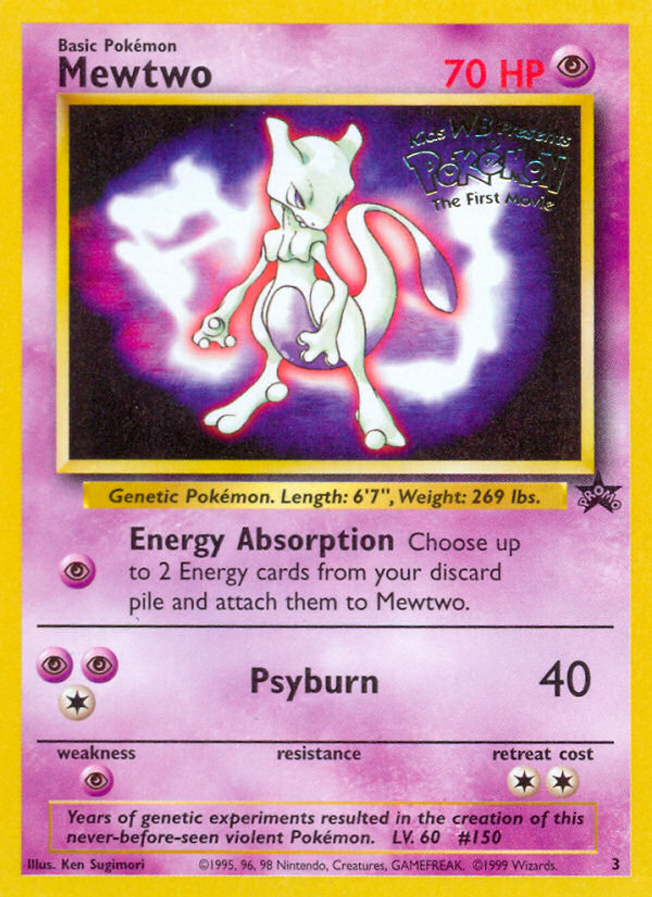 Pokemon - Mewtwo (3) - Wizards Black Star Promos