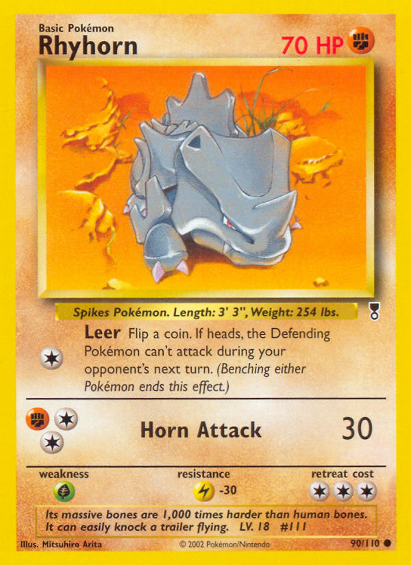 Rhyhorn 90/110 - Legendary Collection Reverse Holofoil - Game Nerdz