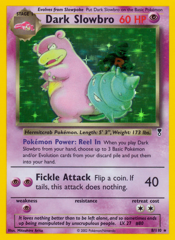 ポケモンカードゲーム Dark Slowbro 2002 Legendary Collection Dark Slowbro 8/110 - Legendary Collection Holofoil - Game Nerdz