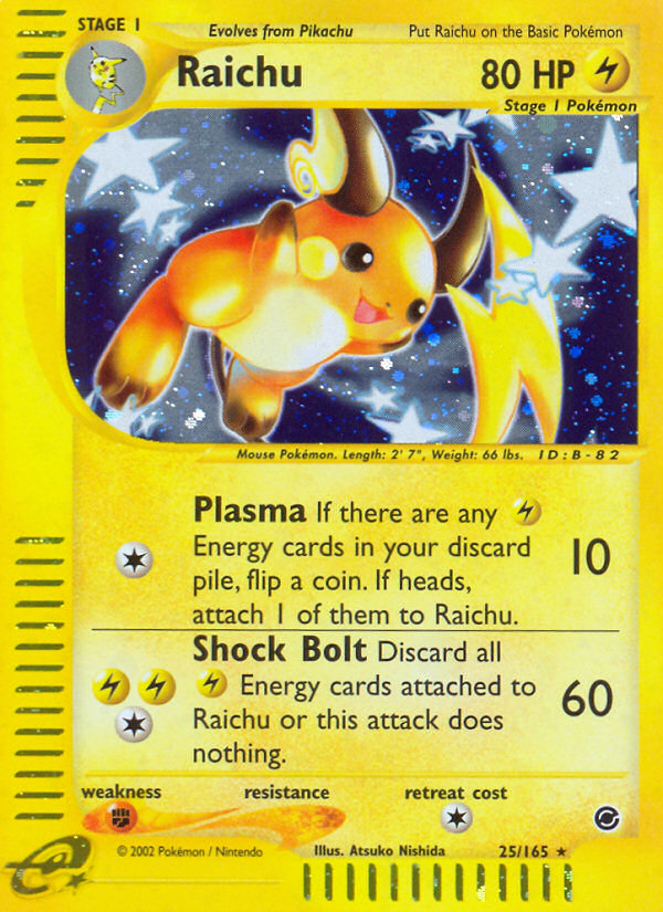 pokemon raichu holo card Fossil #14 SGC 5 (You can choose the same Pokemon more than once.) This damage isnt affected by Weakness or Resistance 1995 Raichu Holographic Pokmon card