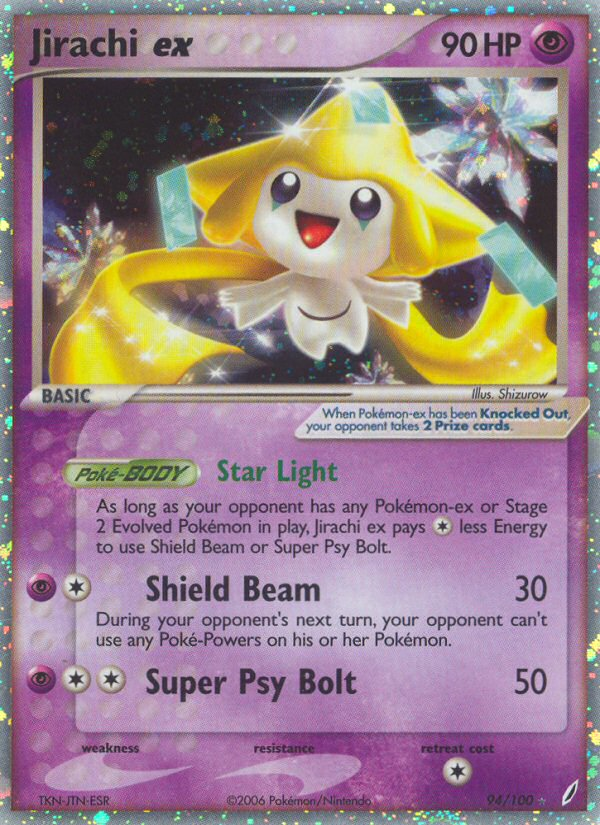 Jirachi ex 94/100 - Crystal Guardians Holofoil - Game Nerdz