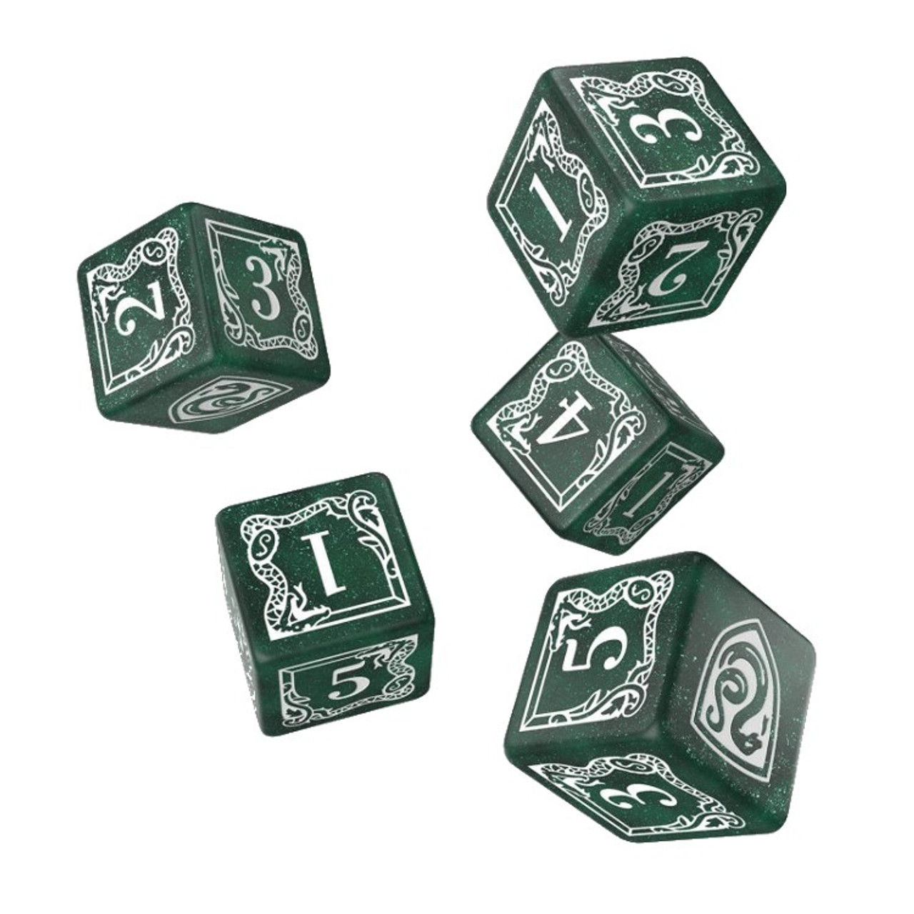 Harry Potter Dice Set Slytherin Modern Dice Set - White (7) – Amuzzi