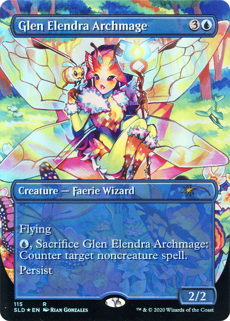 マジック：ザ・ギャザリング SLD Glen Elendra Archmage MTG Foil Glen Elendra Archmage (SLD-115) - Secret Lair Drop (Borderless