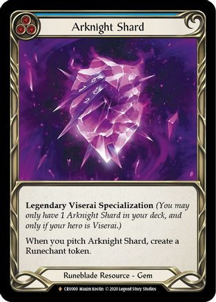 Arknight Shard (CRU000) Crucible of War Unlimited Edition Rainbow 