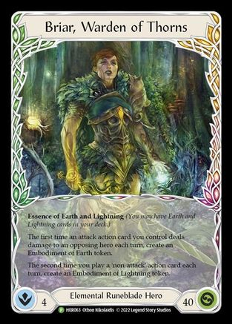 その他 flesh and blood Briar,Warden of Thorns Briar, Warden of Thorns (HER063) Flesh and Blood: Promo