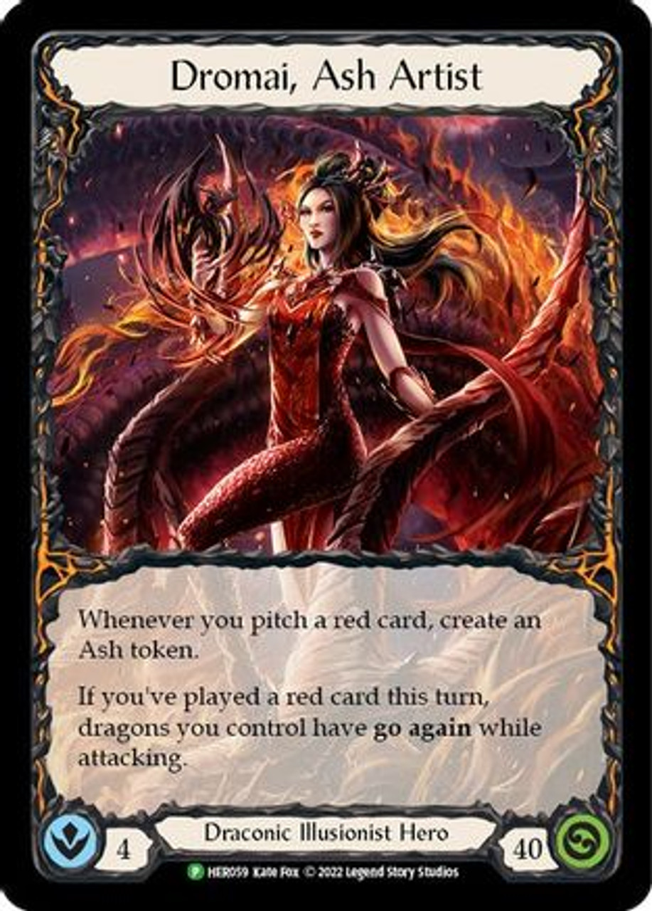 Dromai, Ash Artist (HER059) Flesh and Blood: Promo Cards Cold Foil