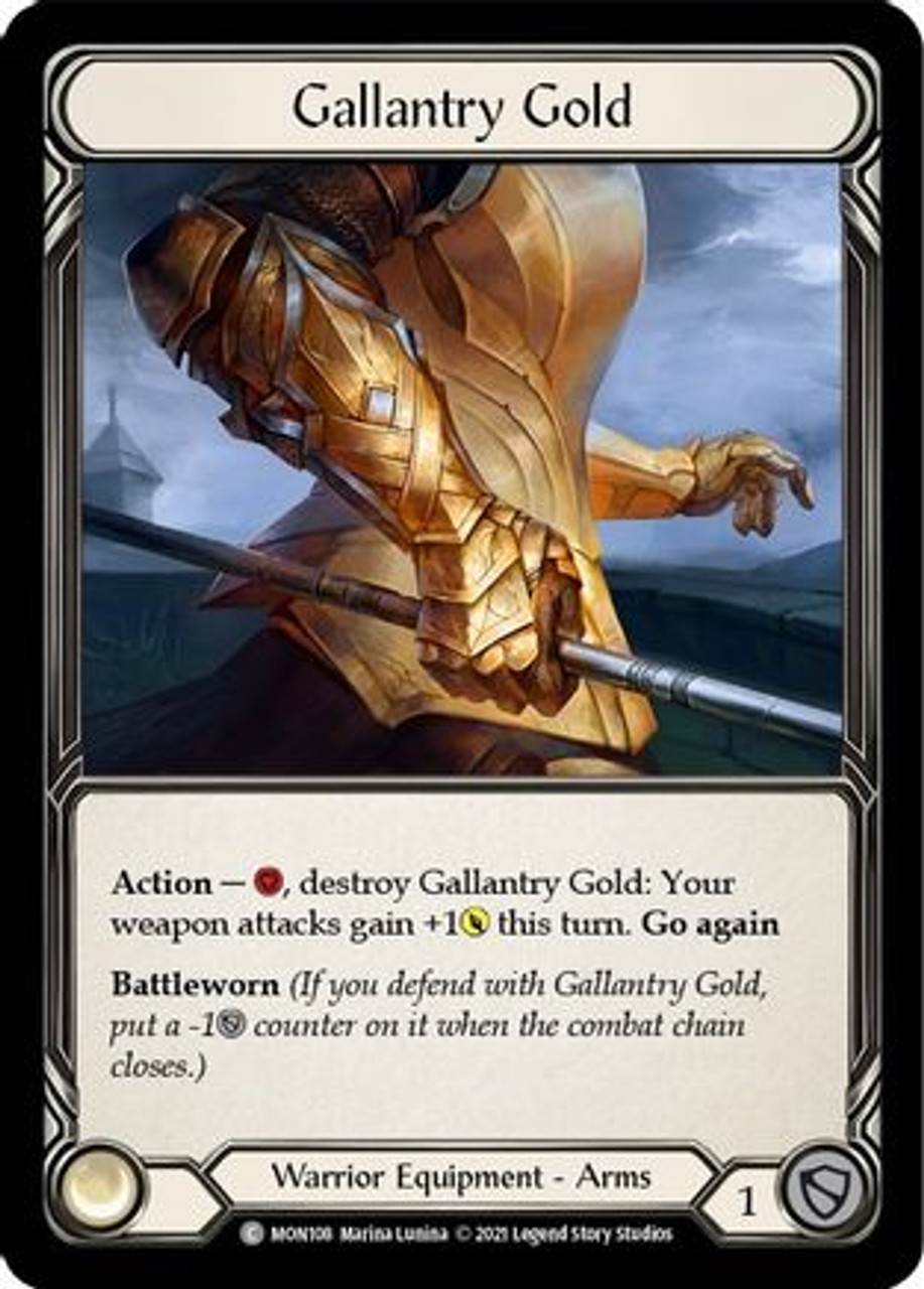 Gallantry Gold (MON108) Monarch 1st Edition Cold Foil - Game Nerdz