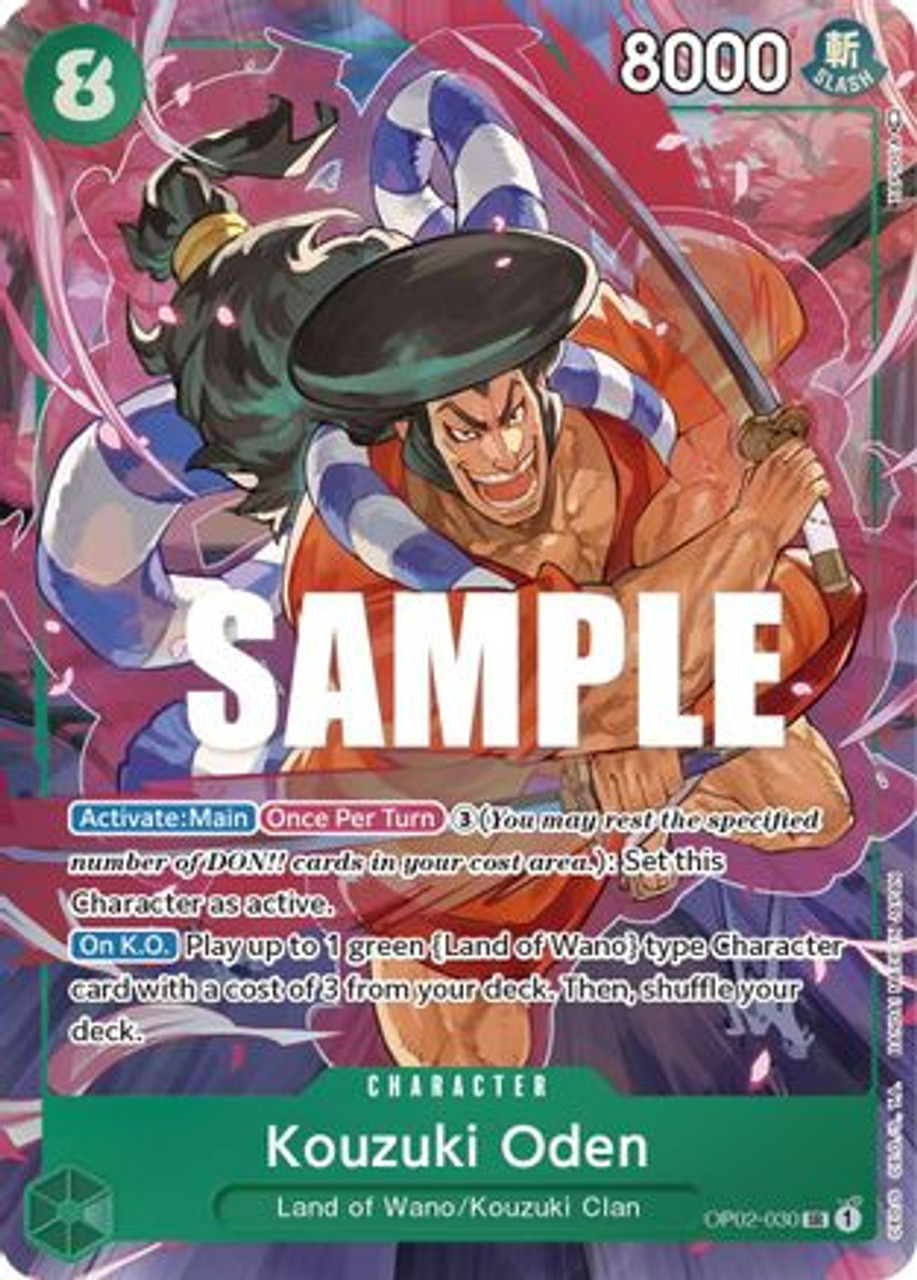 Kouzuki Oden (Alternate Art) (OP02-030) Paramount War Foil