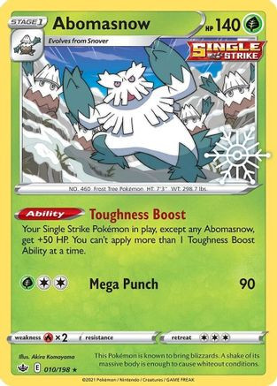 Abomasnow - 010/198 (Holiday Calendar) 10 - Miscellaneous Cards Products  Holofoil - Game Nerdz