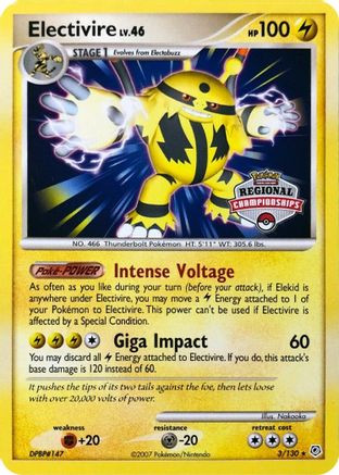 Electivire 3/130 (Regional Championships) League