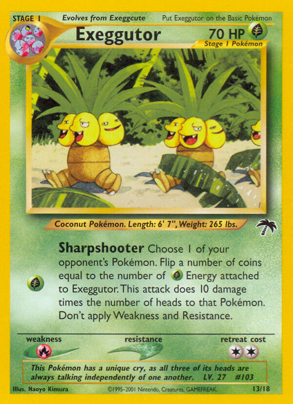 Exeggutor Southern s 英語版 13/18 Exeggutor 13/18 - Southern Islands - Game Nerdz