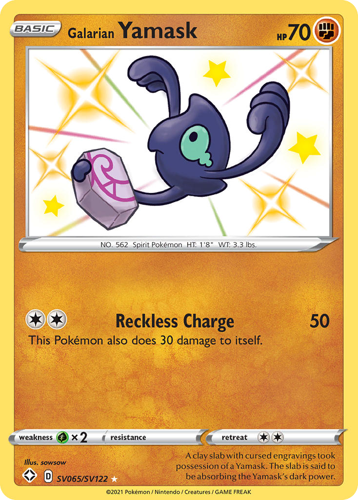 yamask pokemon card - White Flare - The item may be similar but not exactly the same as the image (e.g Galarian Yamask - SV065/SV122 Shiny