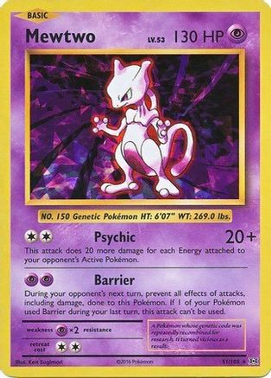 Mewtwo - Detective Pikachu - 12/18 - Holo Foil Rare - Pokemon Card