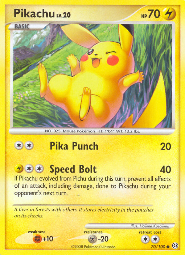 Pikachu ポケモンカード　70/100 英語版 Pikachu 70/100 - Stormfront - Game Nerdz