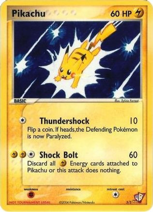 Pikachu - 5/5 5 - Kids WB Promos - Game Nerdz