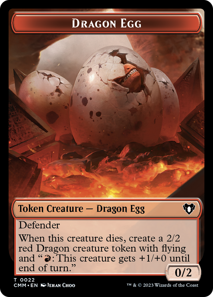 egg cards mtg Dragon Egg (TCMM-022) - Commander Masters Tokens