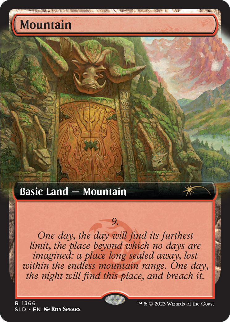 Mountain (SLD-1366) - Secret Lair Drop: (Extended Art) Foil - Game