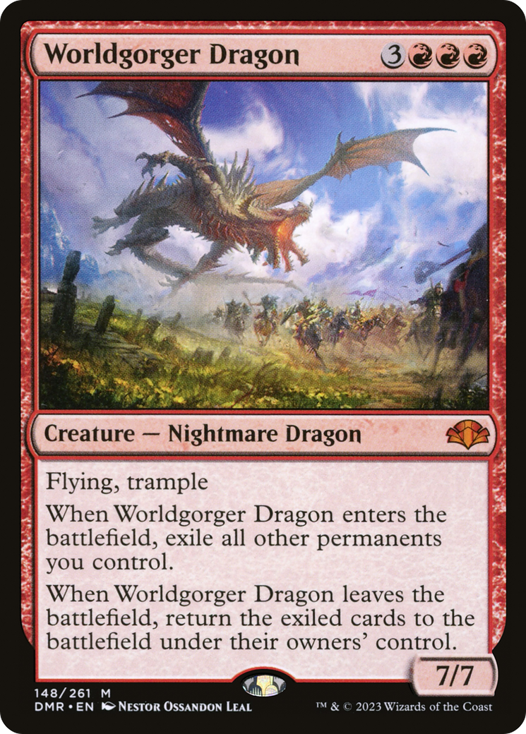Worldgorger Dragon (DMR-148) - Dominaria Remastered Foil - Game Nerdz