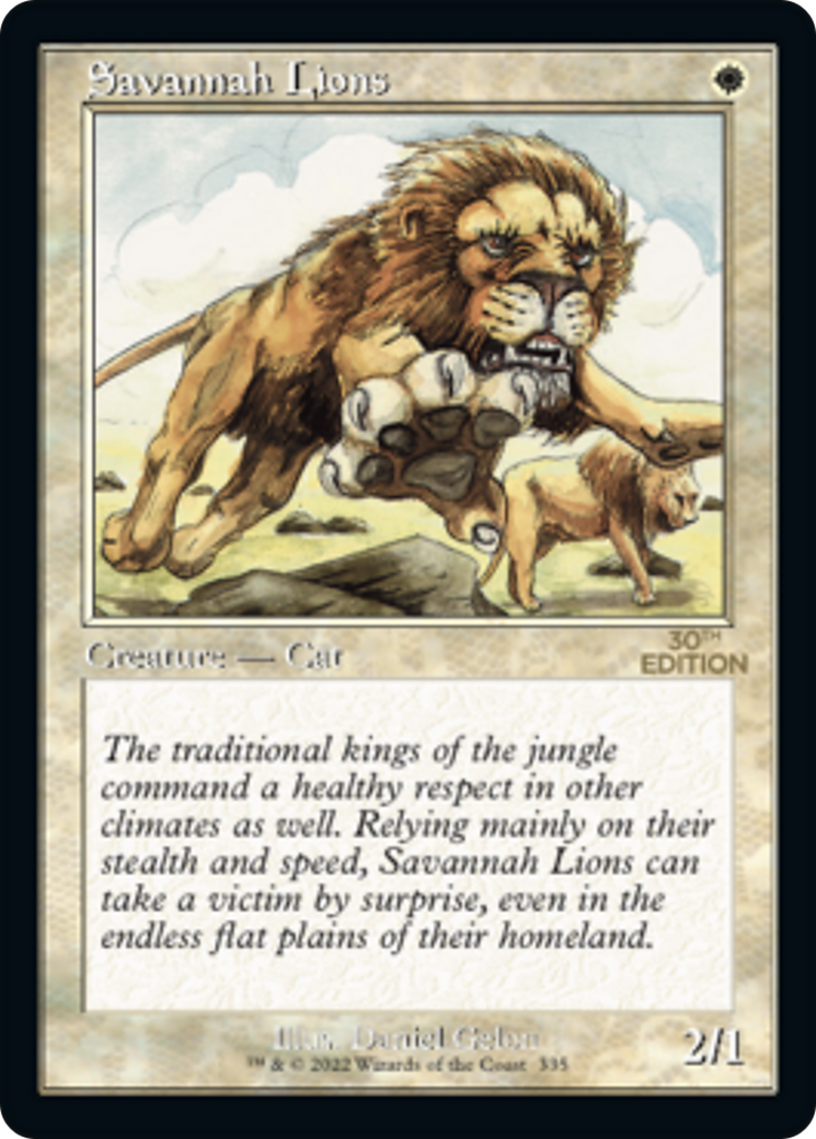 Savannah Lions (30A-335) - 30th Anniversary Edition - Game Nerdz