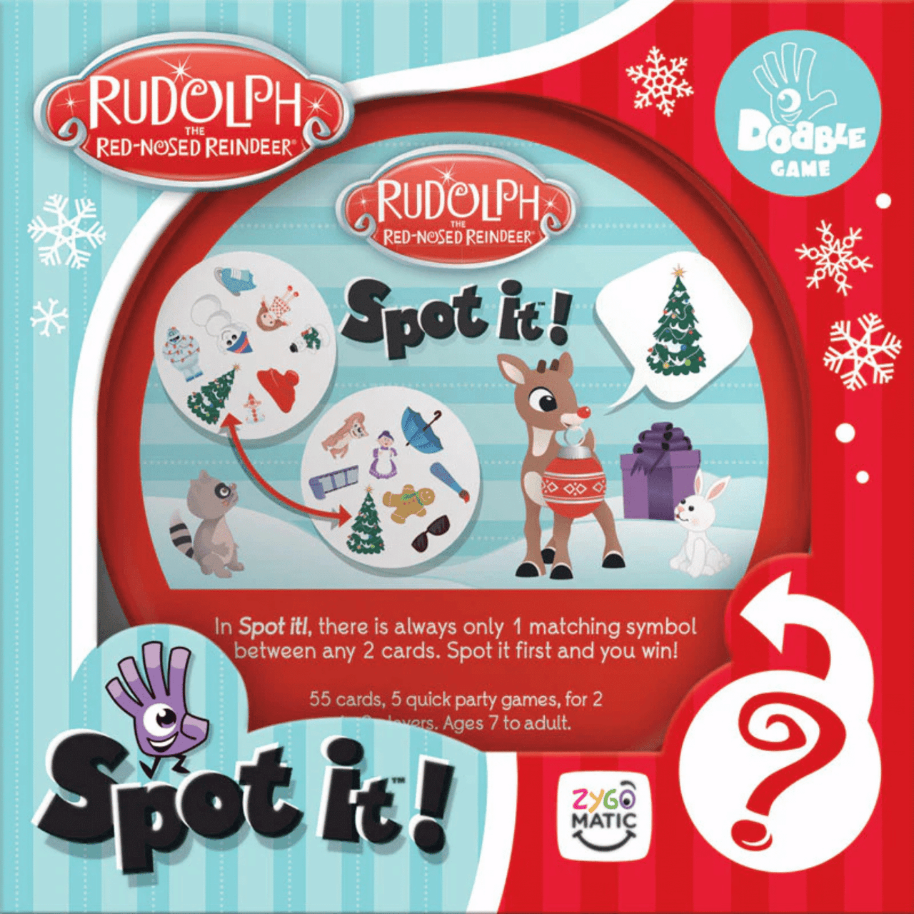 Spot It! Rudolph the Red-Nosed Reindeer - Game Nerdz