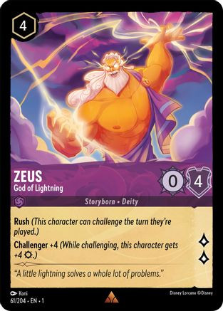 Zeus (61/204) - The First Chapter Cold Foil - Game Nerdz
