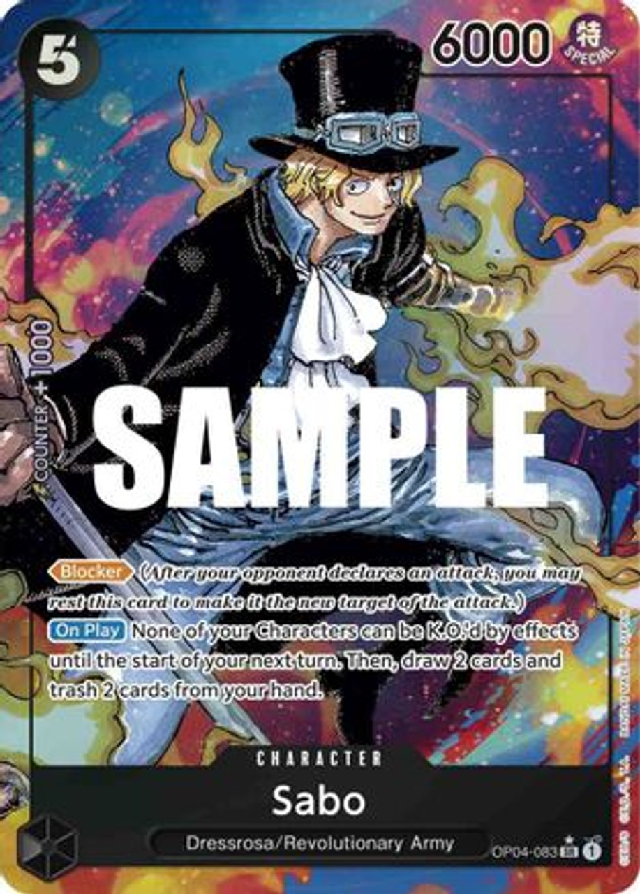 Sabo (Alternate Art) (OP04-083) Kingdoms of Intrigue Foil