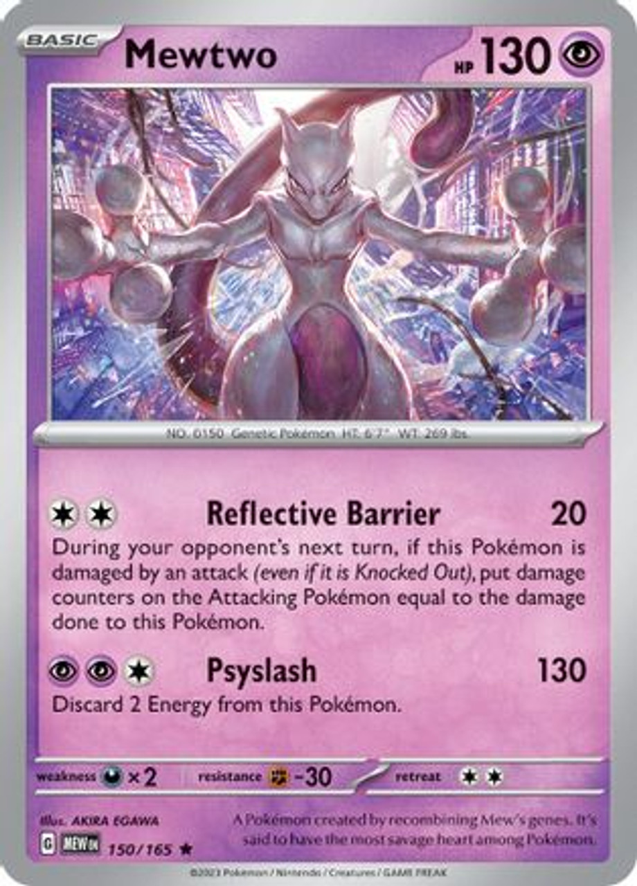 Mewtwo 150 - SV Scarlet and Violet 151 Reverse Holofoil - Game Nerdz