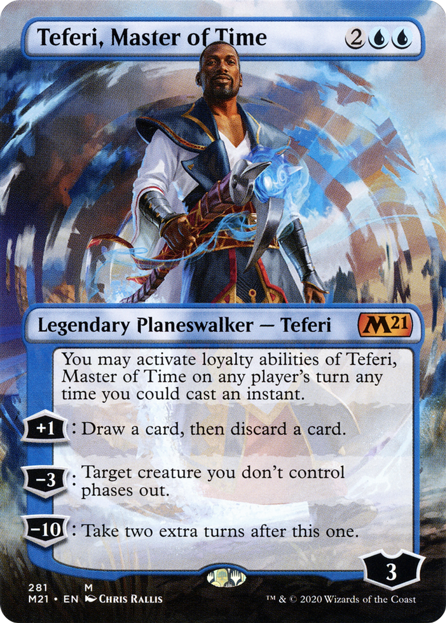 Teferi, Master of Time (M21-281) - Core Set 2021 (Borderless Teferi, Master of Time (M21-281) - Core Set 2021 (Borderless