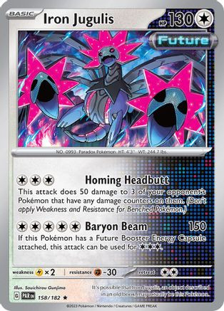 Iron Jugulis - 158/182 158 - SV04 Paradox Rift Holofoil - Game Nerdz