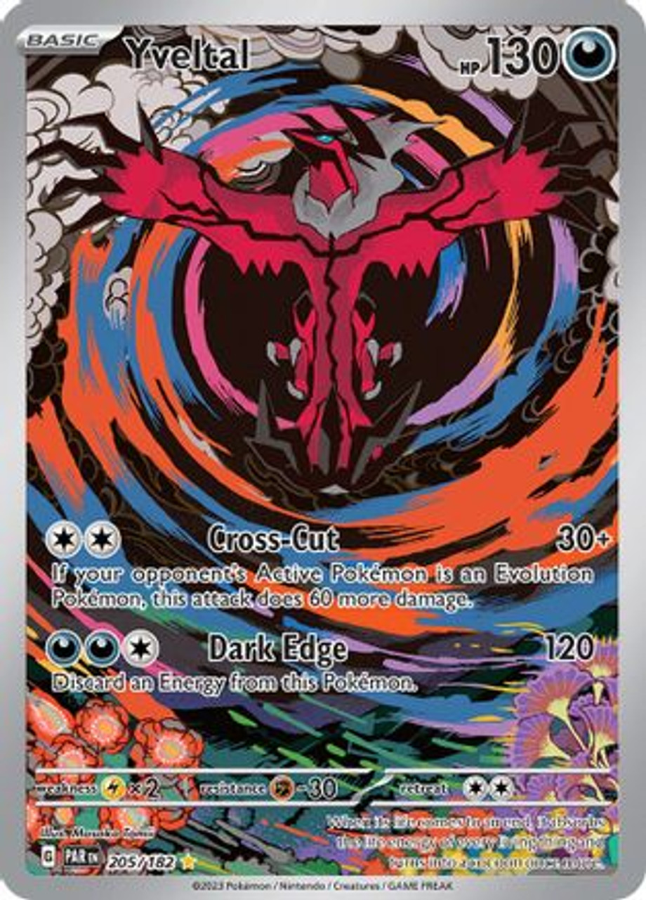 その他 Rhitta Gawr of Showdonia Foil Yveltal - 205/182 205 - SV04 Paradox Rift Holofoil - Game Nerdz