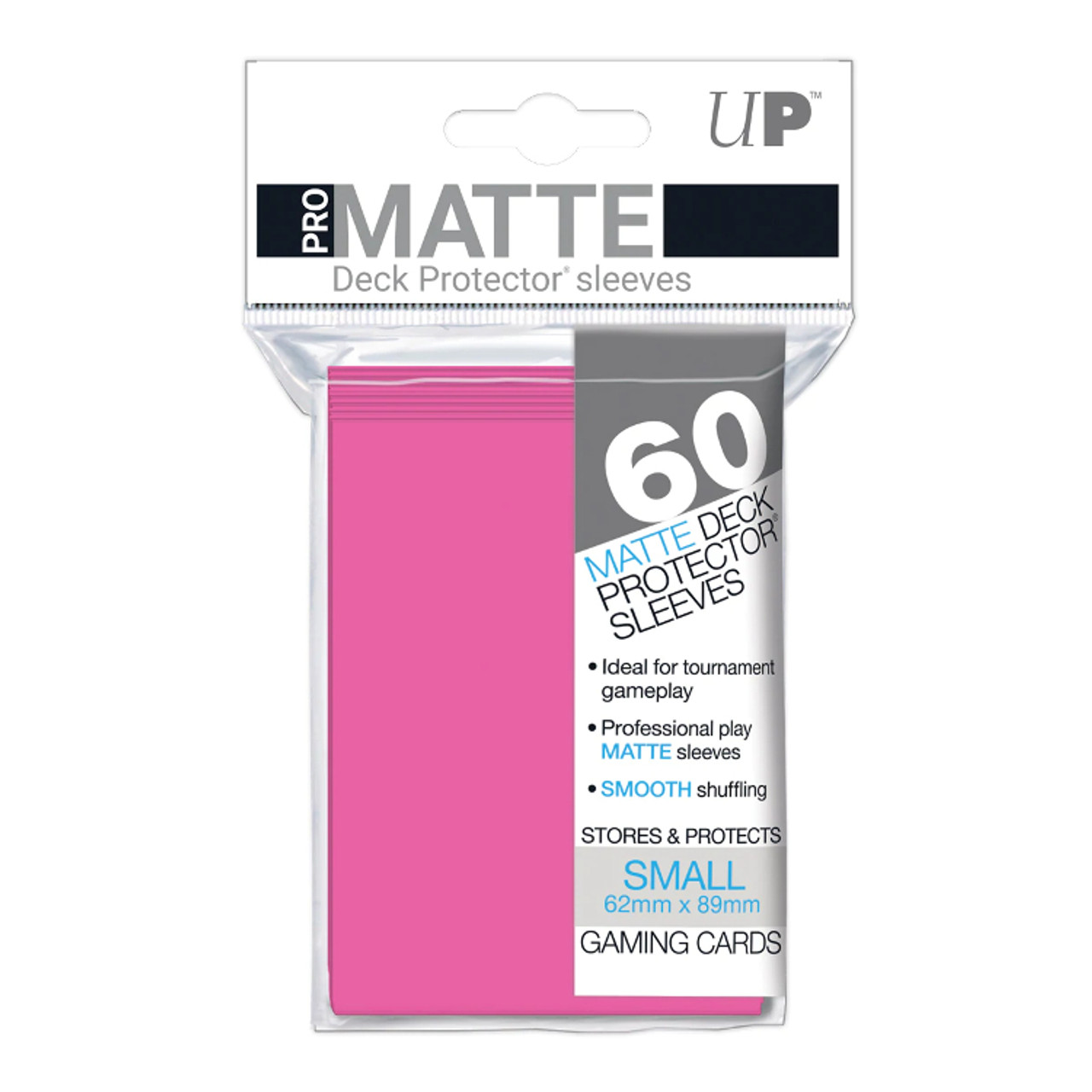 Ultra Pro Sleeves: Bright Pink - PRO-Matte, Small (60ct)