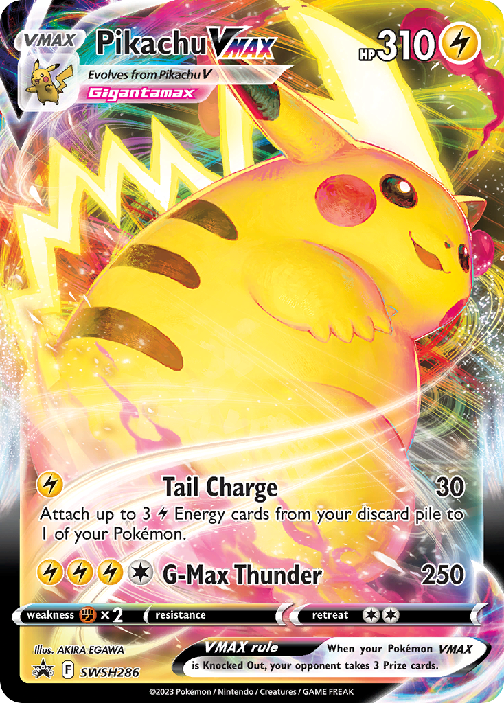 Pikachu VMAX SWSH286/298 - SWSH Black Star Promos Holofoil(LP