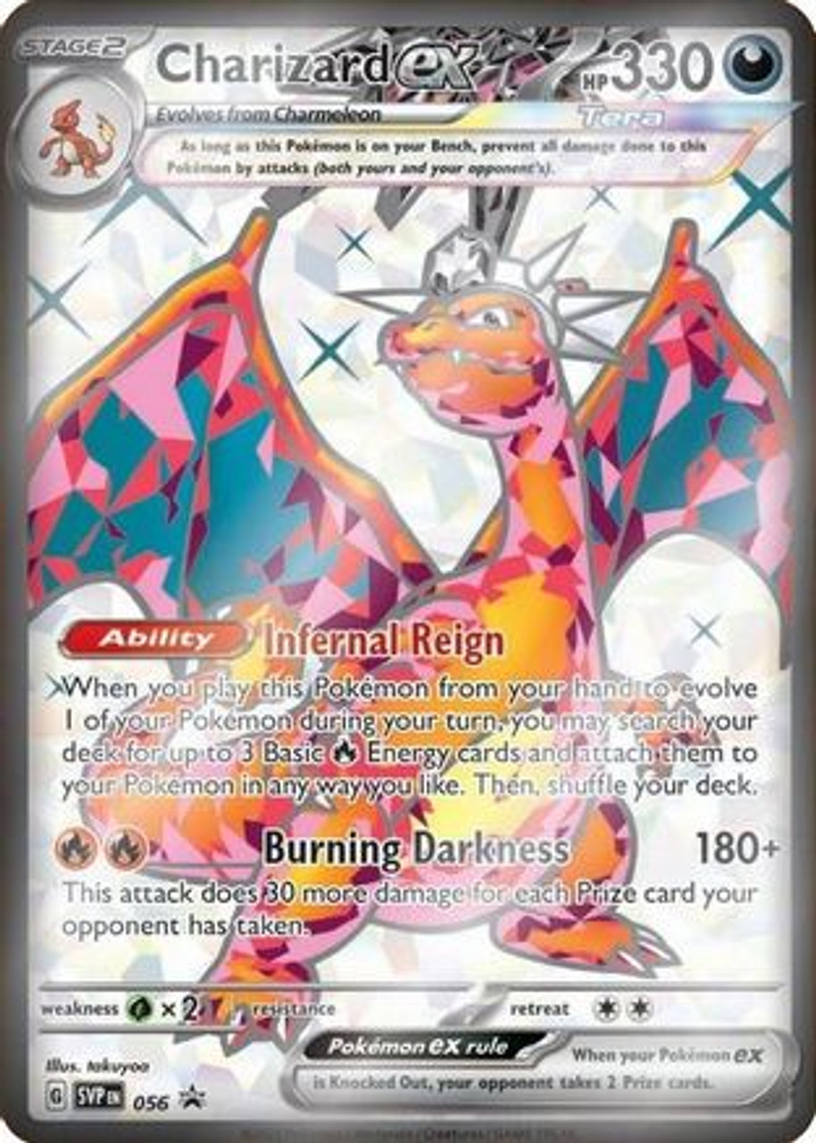 Charizard Ex 056 56 SV Scarlet Violet Promo Cards Holofoil Game Nerdz charizard-ex-056-56-sv-scarlet-violet-promo-cards-holofoil-game-nerdz