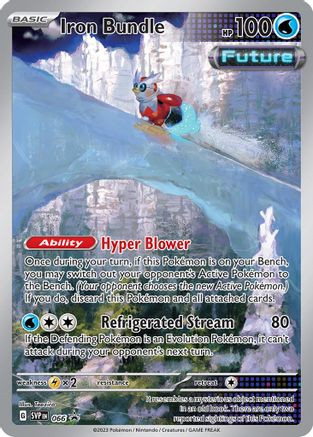 Carta Pokémon Iron Bundle SVP 066 – Paradox Rift Scarlet Violet Black Star Promo