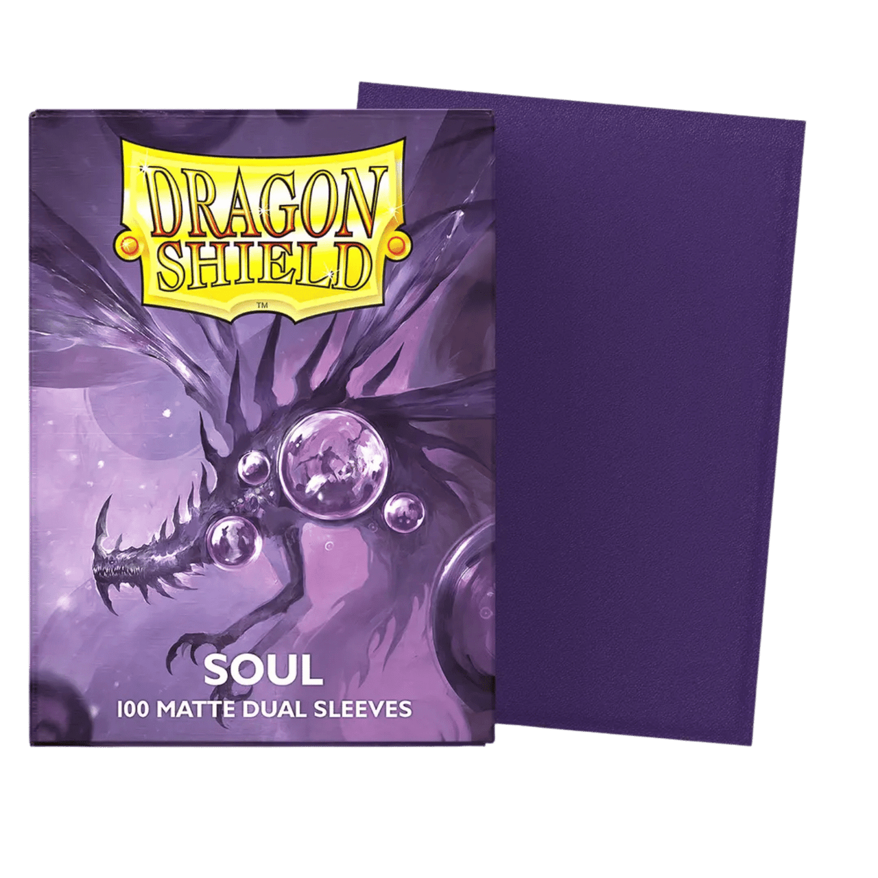 Dragon Shield: "Soul" Metallic Purple - Matte Dual Card Sleeves (100ct) -  Game Nerdz