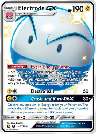 Electrode-GX SV57/94 - Shiny Vault Holofoil - Game Nerdz